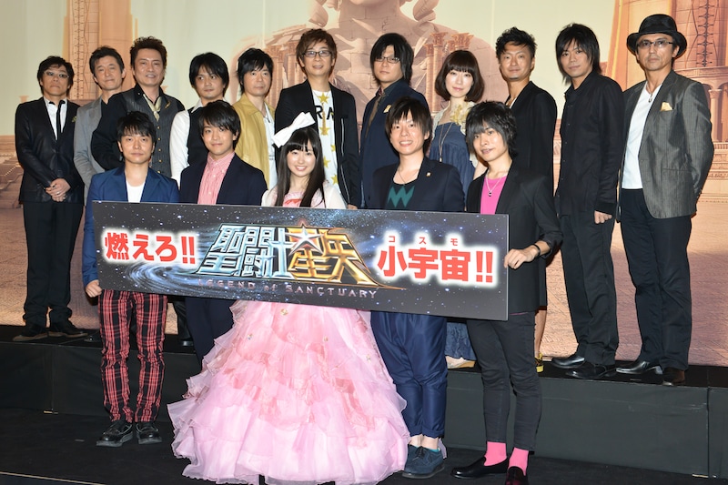 「聖闘士星矢 LEGEND of SANCTUARY」初日舞台挨拶の様子。