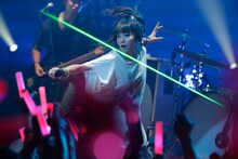 LiSA「LiVE is Smile Always ～LANDSPACE～」の様子。（Photo by hajme kamiiisaka）