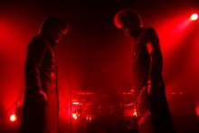 左から早乙女光（Dance & Scream / 氣志團）、綾小路翔（Dragon Voice / 氣志團）。