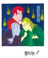 鈴木研一によるぬり絵。