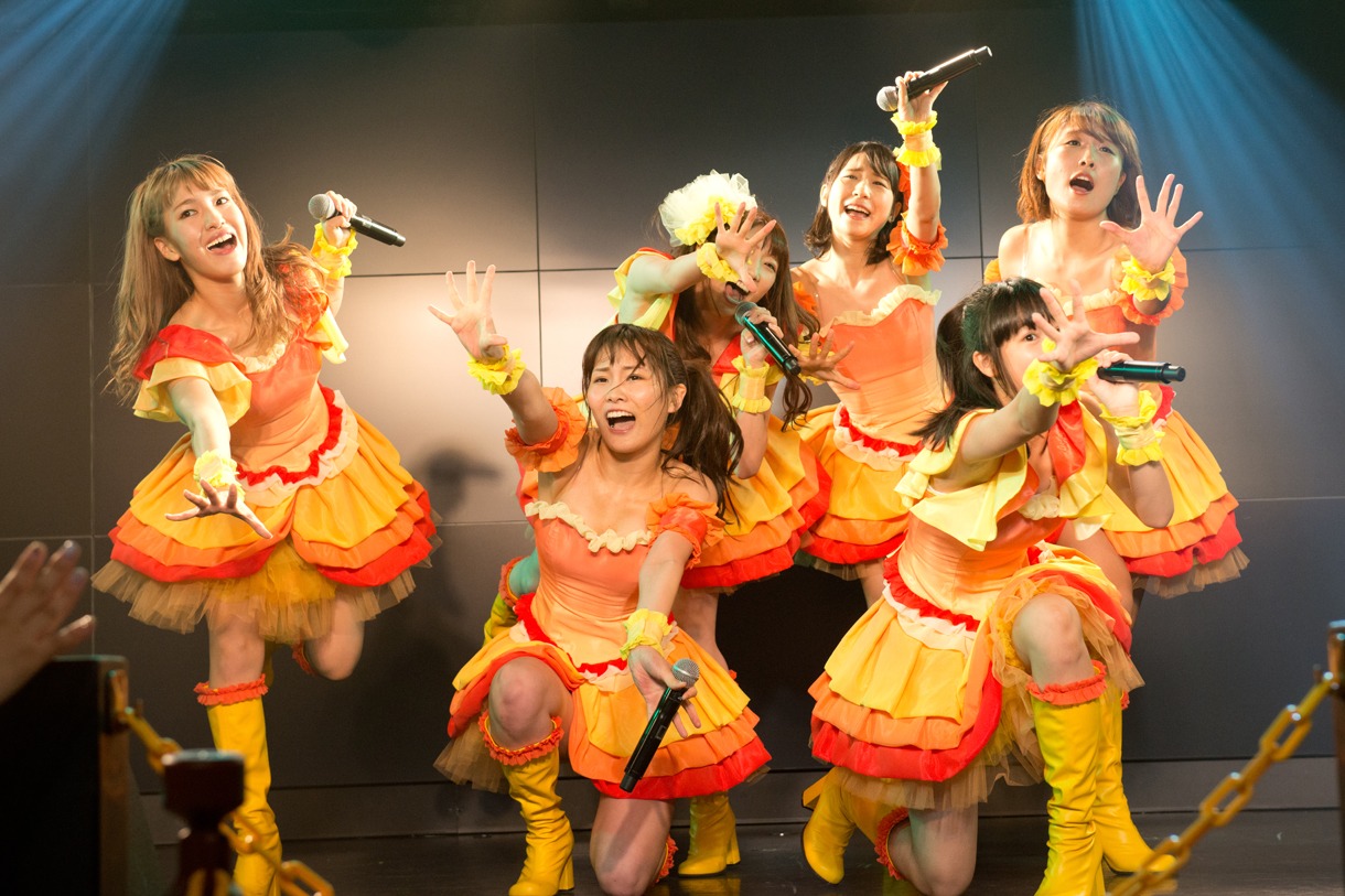 愛乙女★DOLL「セツナツ、ダイバー」初披露の様子。
