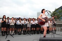 大原櫻子「大原櫻子（from MUSH&Co.）プレミアムお披露目フリーライブ～東京編～」の様子。