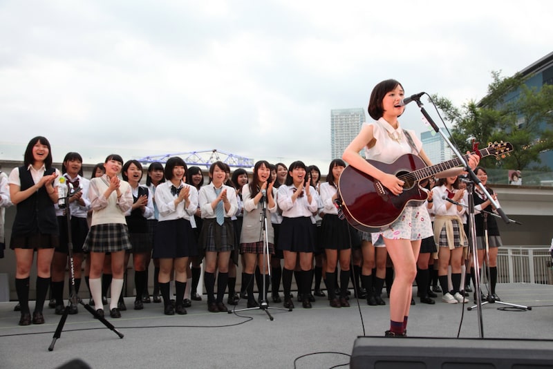 大原櫻子「大原櫻子(from MUSH&Co.)プレミアムお披露目フリーライブ~東京編~」の様子。