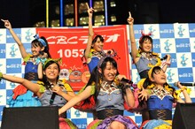 チームしゃちほこフリーライブの様子。