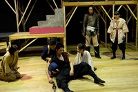 舞台「PEACH BOYS」公開稽古の様子。