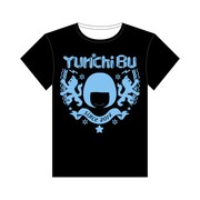 「Yun*chi ゆんち部*Tシャツ」ブラックボディ×ブループリント
