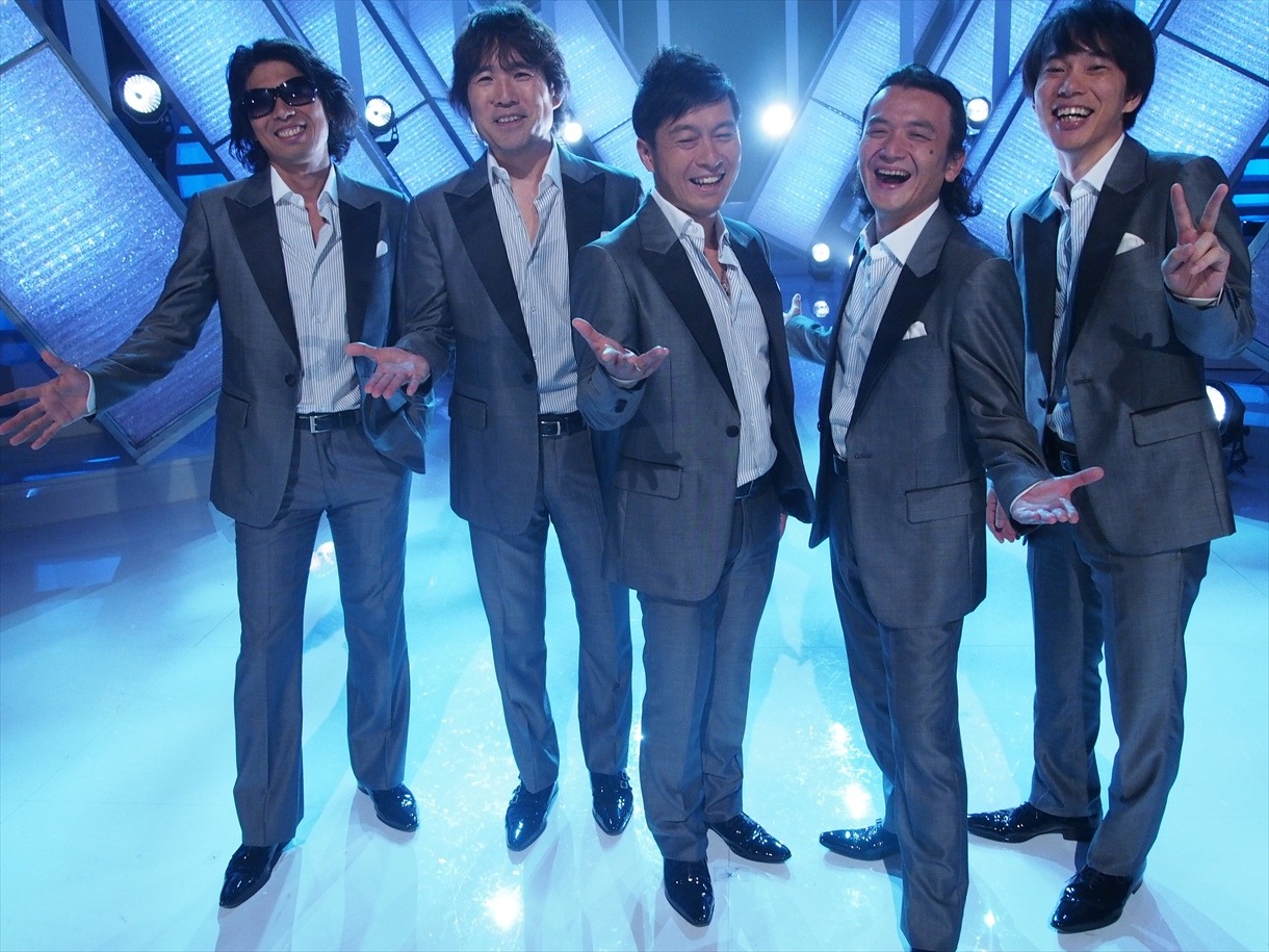 「MUSIC FAIR」出演時のゴスペラーズ。