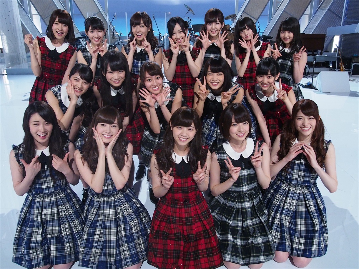 「MUSIC FAIR」出演時の乃木坂46。