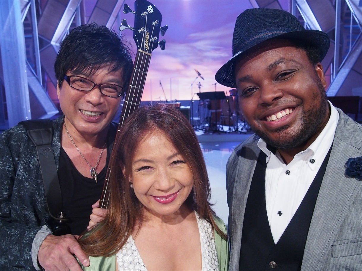 「MUSIC FAIR」出演時の八神純子、クリス・ハート、後藤次利。