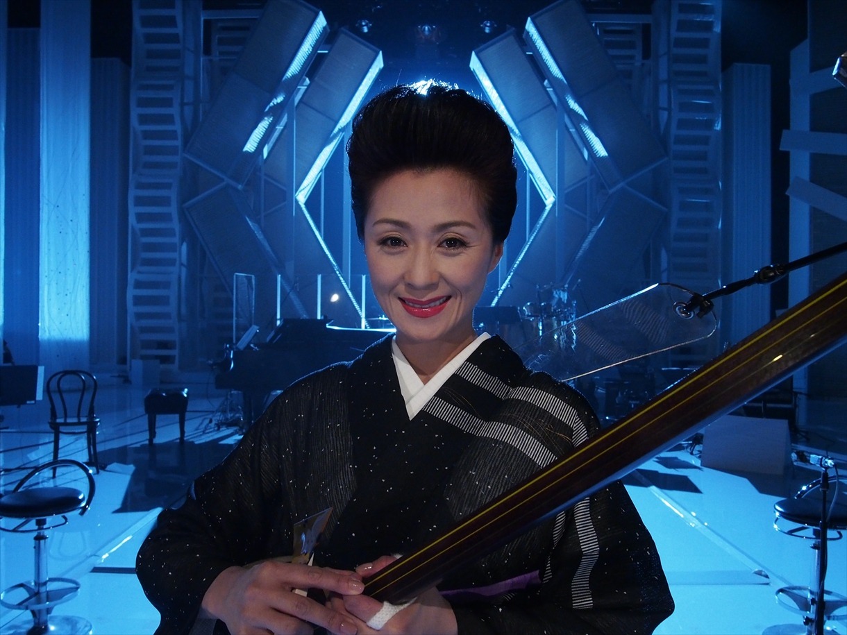 「MUSIC FAIR」出演時の長山洋子。
