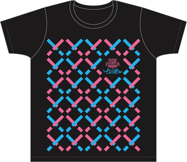 「でんぱ組.inc Tシャツ2014 黒」表デザイン