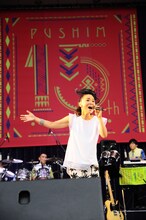 「PUSHIM SUMMER SPECIAL !!! 15th ANNIVERSARY LIVE IN 野音」東京公演のPUSHIM。