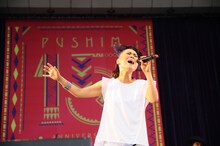 「PUSHIM SUMMER SPECIAL !!! 15th ANNIVERSARY LIVE IN 野音」東京公演のPUSHIM。