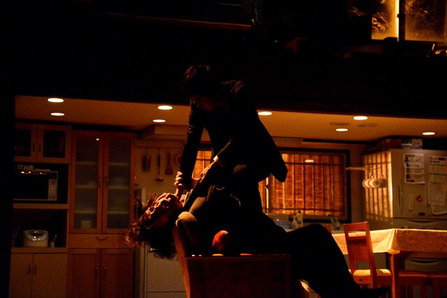 舞台「母に欲す」公開舞台稽古の様子。