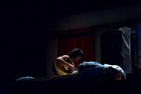 舞台「母に欲す」公開舞台稽古の様子。