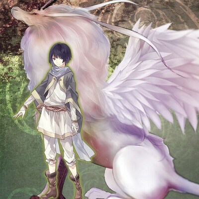 カガリとラキのイメージイラスト。（※ジャケットではありません）