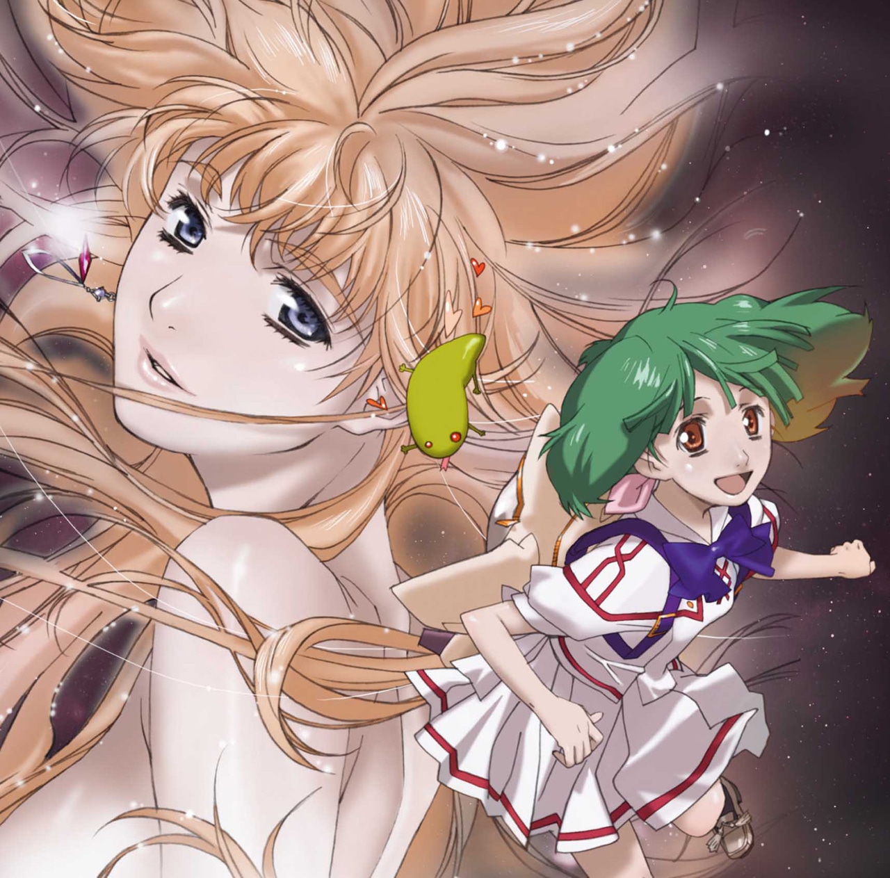 菅野よう子「MBS・TBS系TVアニメーション マクロスF O.S.T.1 娘フロ。」ジャケット