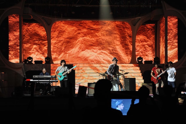 ウルフルズのリハーサルの様子。