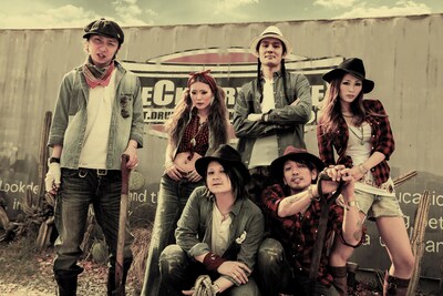 新たにLF（B）が加入し6人編成となったTHE CHERRY COKE$。