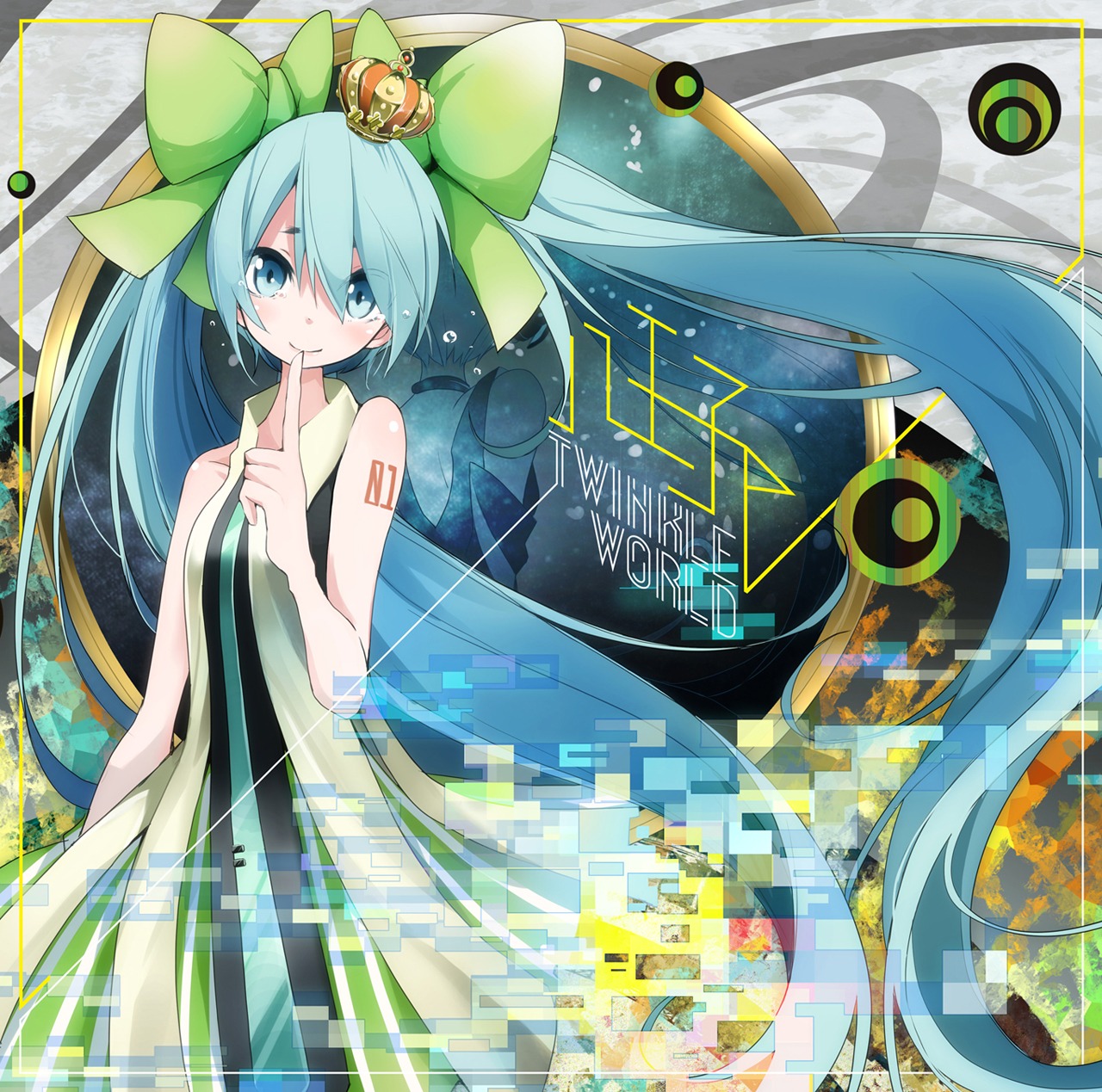 八王子P「Twinkle World」初回限定盤ジャケット illustration by TNSK（C）壁の彩度（C） Crypton Future Media, INC. www.piapro.net（C）INTERNET Co., Ltd. All rights reserved.（C）AnoKano Project