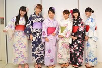 浴衣に着替えたlyrical school。