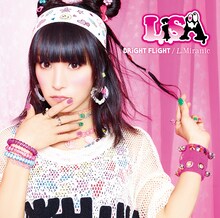 LiSA「BRiGHT FLiGHT / L.Miranic」通常盤ジャケット
