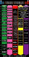 「AOMORI ROCK FESTIVAL '14～夏の魔物～」タイムテーブル