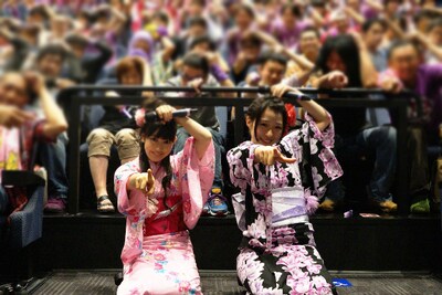 7月18日に行われた「ゆるしゃち特別編“チームしゃちほこのリクエストアワード”劇場版」上映後トークイベントの様子。