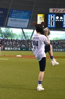 南波投手の投球フォーム。