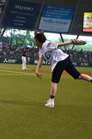 南波投手の投球フォーム。