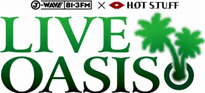 「J-WAVE×HOT STUFF “LIVE OASIS”」ロゴ