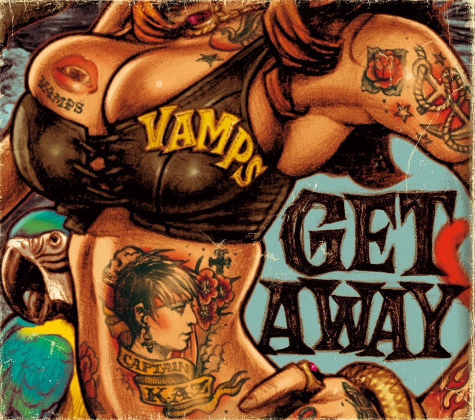 VAMPS「GET AWAY / THE JOLLY ROGER」初回限定盤Aジャケット