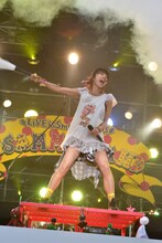 「Day Game」プレイ時、CO2をまき散らすLiSA。