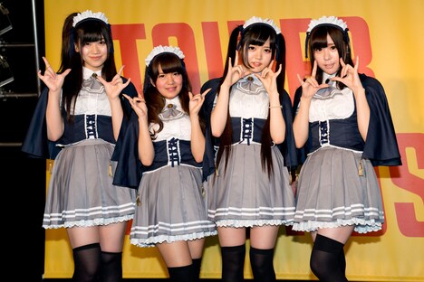 アフィリア・サーガ新メンバーの4人。左からラブ・ベリー・ジャンヌ、ナナ・ドロップ・ビジュー、アリス・ローゼン、ミュナ・シュリータ。