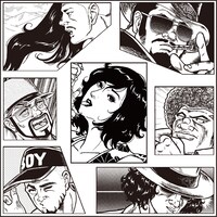 師岡とおるのイラストが使われた一青窈のアーティスト写真。