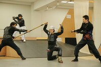 「MOON SAGA -義経秘伝-」公開舞台稽古の様子。