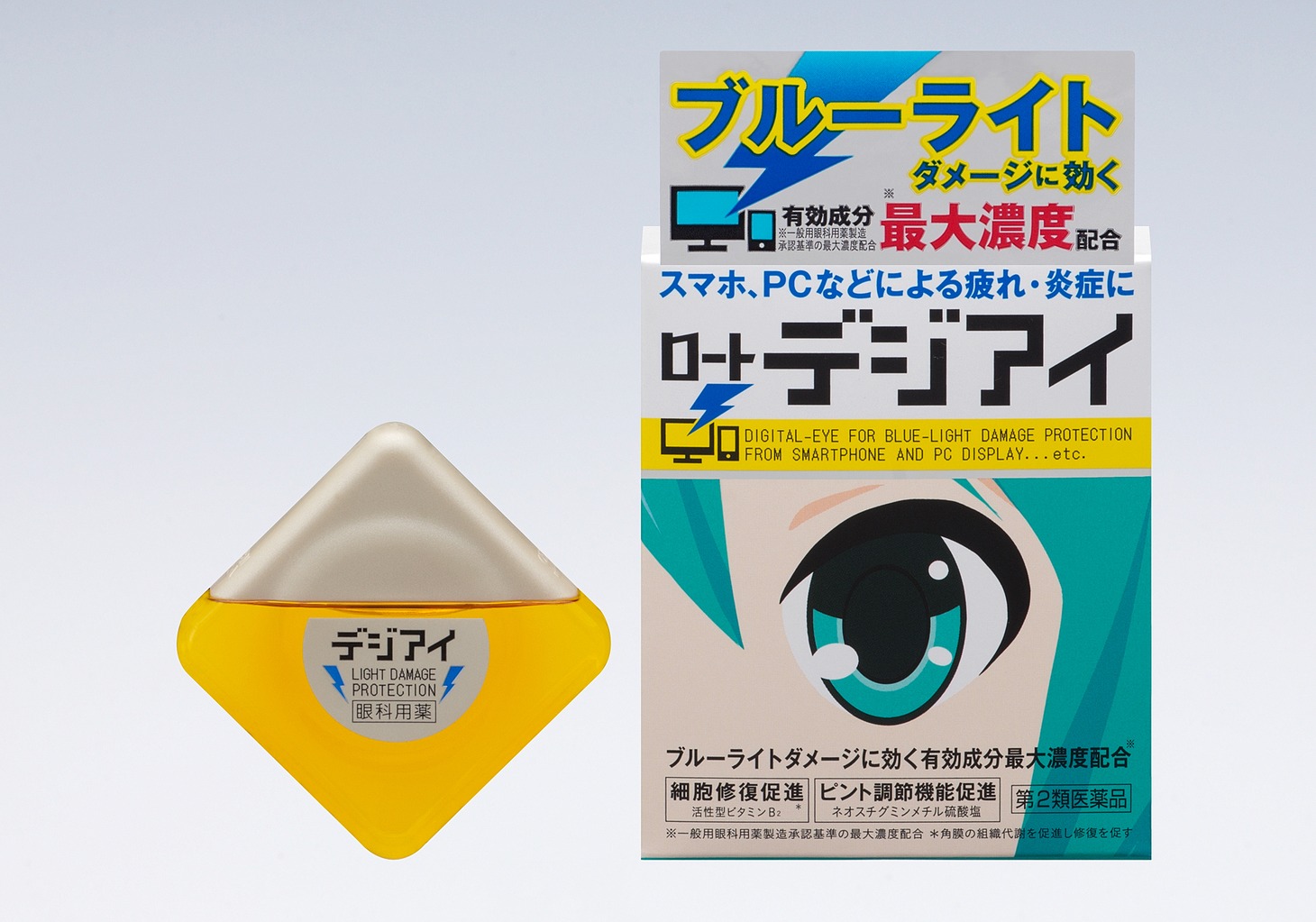 「ロート デジアイ」パッケージとボトル