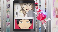 ももいろクローバーZが出演する「comico」テレビCMのワンシーン。