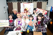 「@JAM応援宣言！萌えろ＠エンジェルちゃん」初回放送ゲストのでんぱ組.inc。