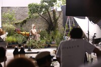 「ファームヒーロー」テレビCM「Farm」編撮影中の様子。