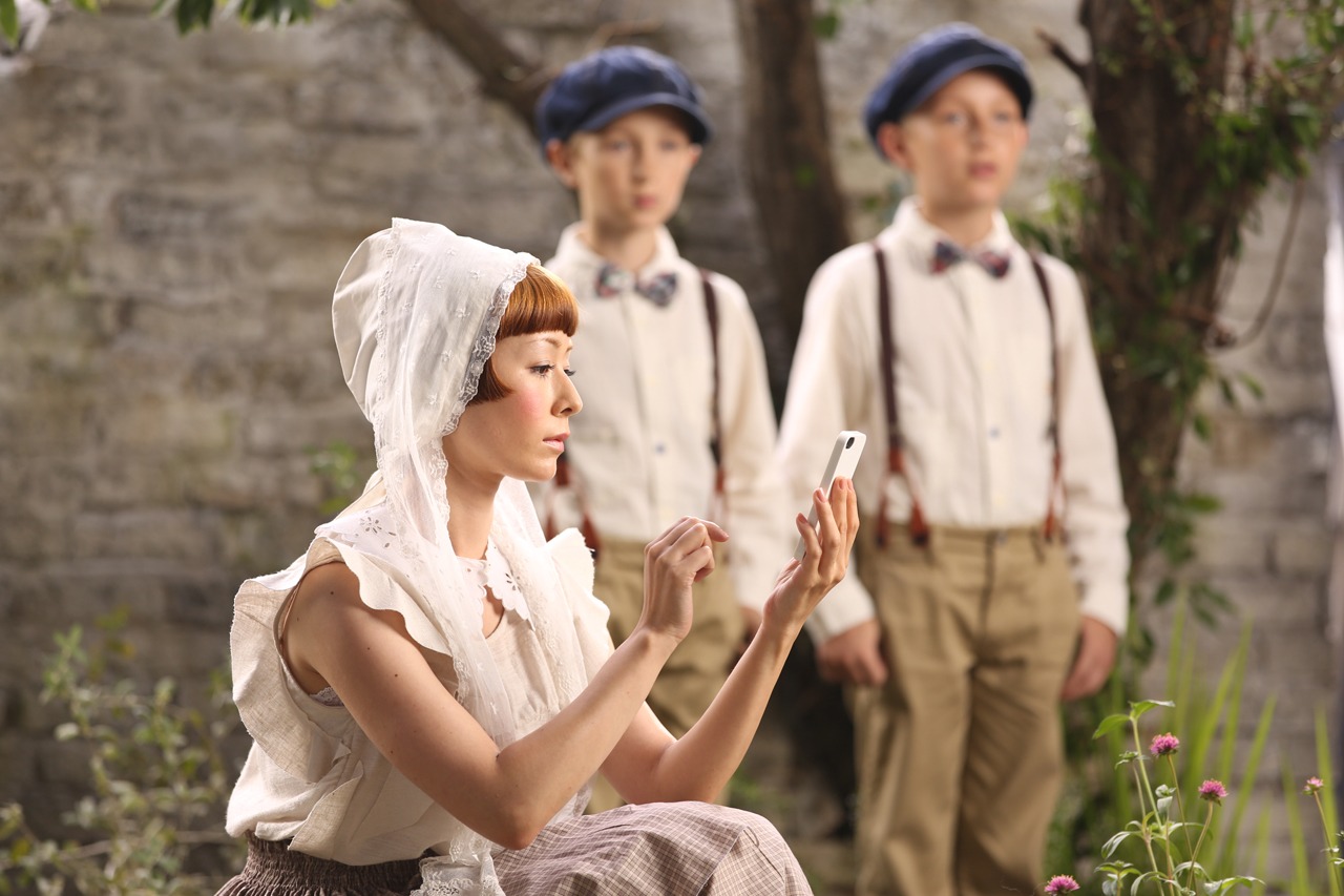 「ファームヒーロー」テレビCM「Farm」編撮影中の様子。