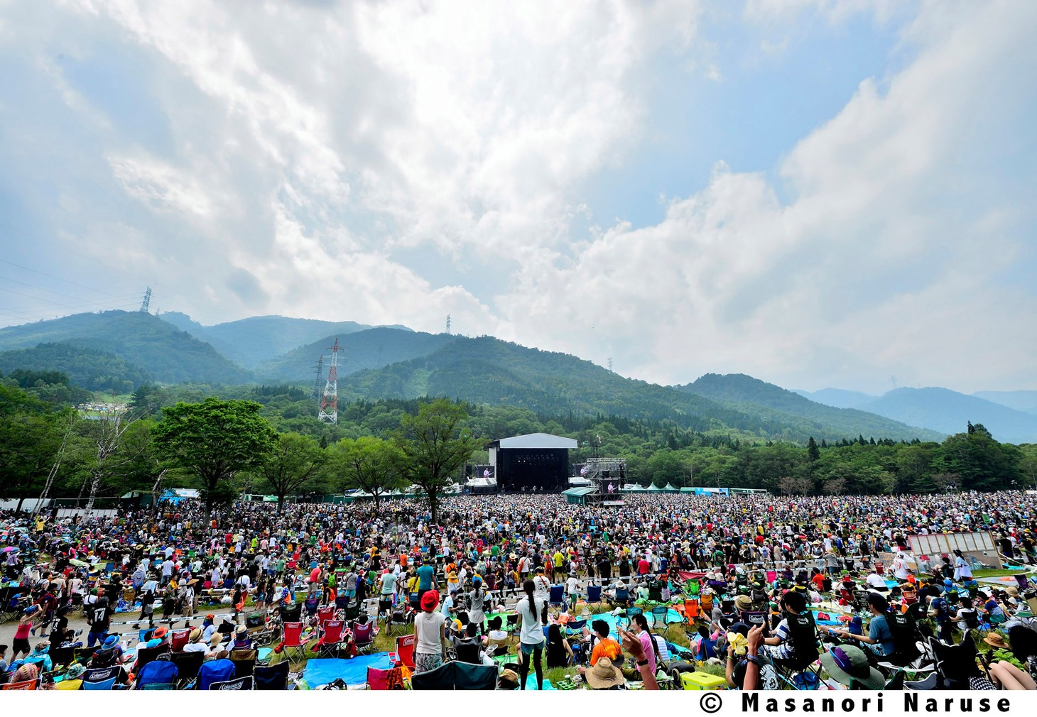GREEN STAGEの様子。