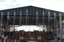 本日8月2日に開催された「エビ中 夏のファミリー遠足 略してファミえん in 山中湖2014」の様子。