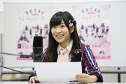 HKT48 4thシングル発売決定をサプライズ発表する指原莉乃。 (c)AKS