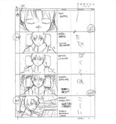 オープニングアニメ絵コンテブックレットの一部。(c)Olympus Knights/Aniplex・Project AZ
