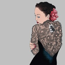 大友克洋がイラストを描き下ろした、なかの綾「わるいくせ」のジャケット。