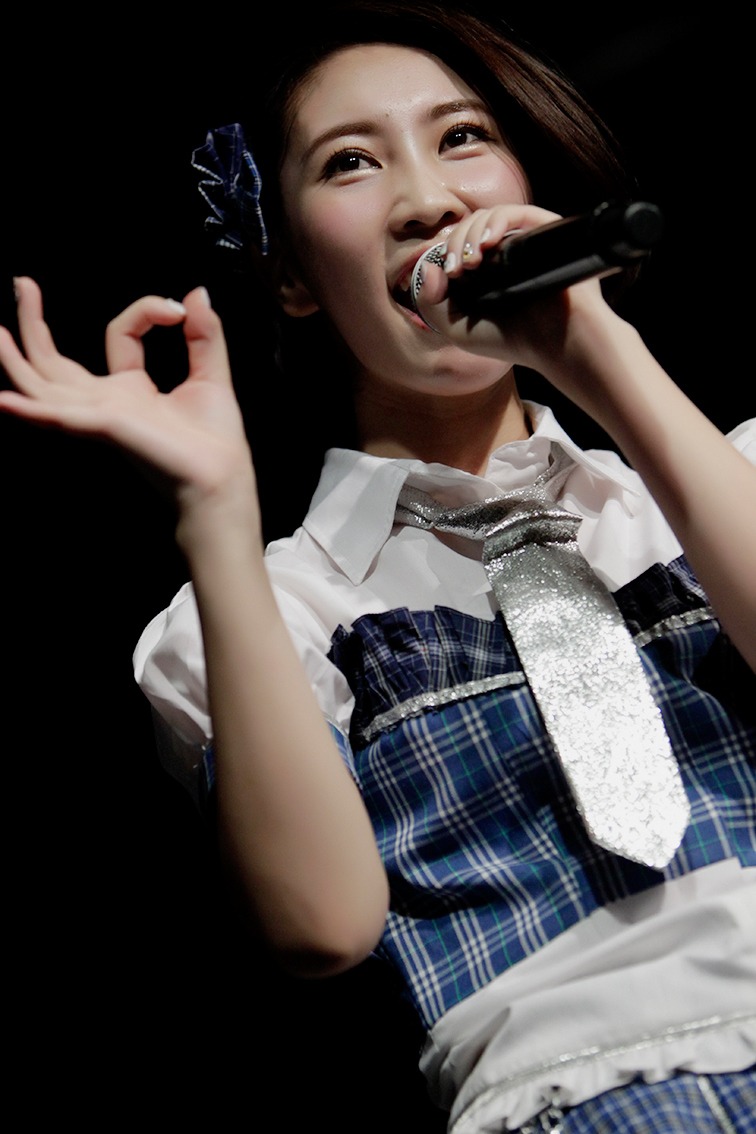 チームKIII「青春ガールズ」公演でJKT48劇場デビューした近野莉菜。(c)JKT48 Project