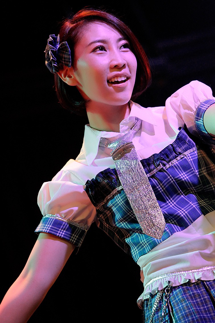 チームKIII「青春ガールズ」公演でJKT48劇場デビューした近野莉菜。(c)JKT48 Project