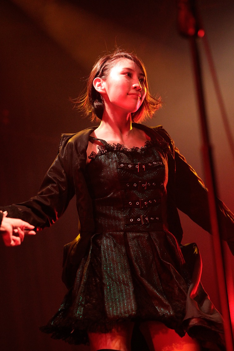 チームKIII「青春ガールズ」公演でJKT48劇場デビューした近野莉菜。(c)JKT48 Project