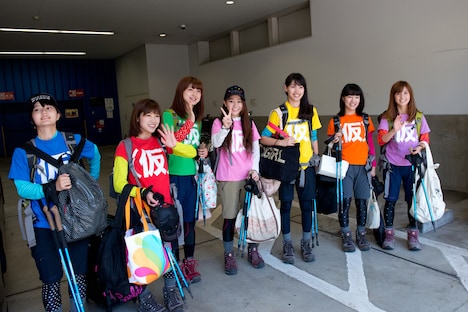 「アップアップガールズ（仮）富士山 山頂頂上決戦（仮）」初日メンバー集合時の様子。